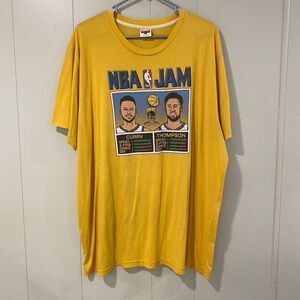 Homage NBA Jam Curry & Thompson T-Shirt XXL – Golden State Warriors Retro Tee (F